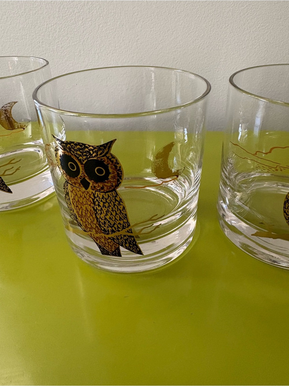 Vintage Couroc Owl Low Ball Glass - Picture 4 of 10